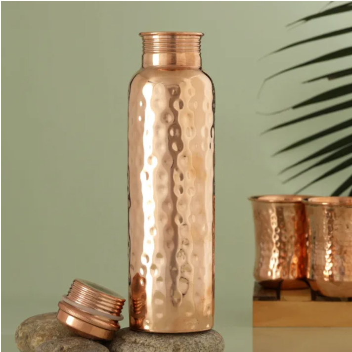 Hammered Copper Water Bottle